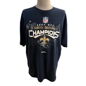 New Orleans Saints NFL 2009 NFC South Division Championship Shirt Sz. XL